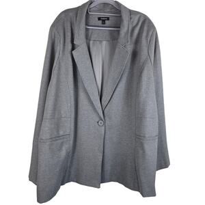 Torrid Heathered Gray Women's Work Business Lined Blazer Jacket 6 - 6X